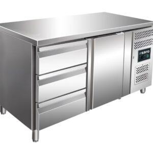 SARO Cooling table with 1 door and 1x 3 drawer set, modell KYLJA 2130 TN