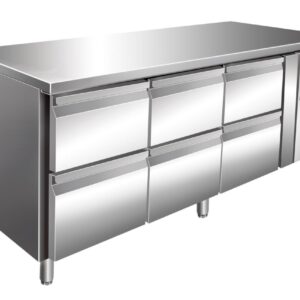SARO Cooling table with 3x 2 drawer set, model KYLJA 3160 TN