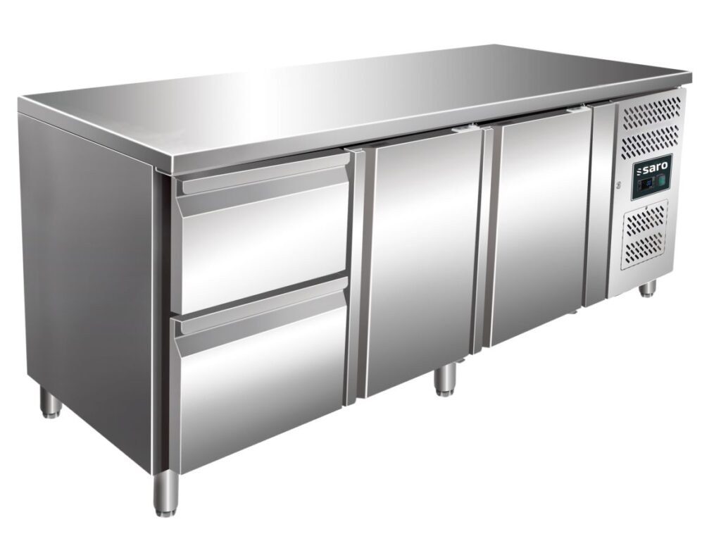 SARO Cooling table with 2 doors and 1x 2 drawer set, model KYLJA 3110 TN