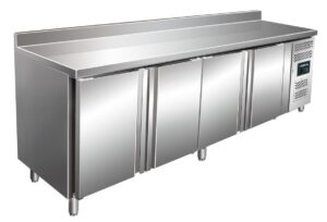 SARO Kühltisch mit 4 Türen und Aufkantung, Modell KYLIA 4200 TN
