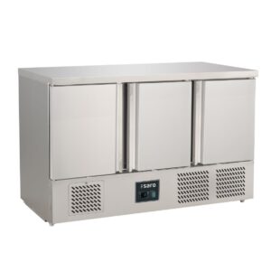 SARO Cooled Worktable, 3 Doors, model S903 S/S TOP PRO