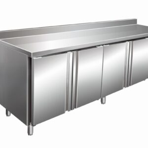 SARO Cooling Table with 4 doors and upstand, model SNACK 4200 TN