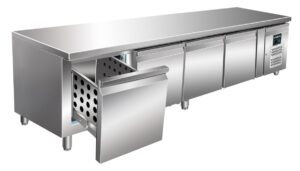 SARO Unterbaukühltisch mit 4 Schubladen, Modell UGN 4100 TN-4S