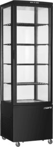 SARO Kühlvitrine 235 Liter, Modell SVEN schwarz