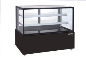 SARO Cake Display Case 510L Black model VANESSA