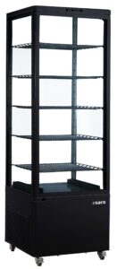 SARO Kühlvitrine LENN, schwarz
