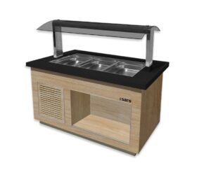 SARO Salatbar für 3x 1/1 GN, Modell PREMIUM LINE SB-K130 OAK