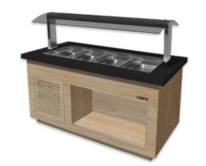 SARO Salatbar für 4x 1/1 GN, Modell PREMIUM LINE SB-K170 OAK