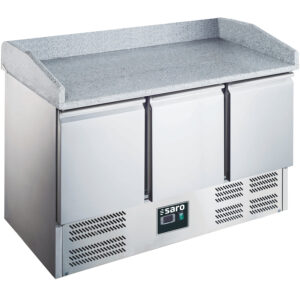SARO Pizza preparation table with glass top model ES 903 PZ