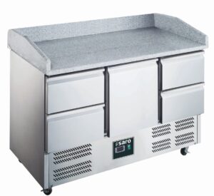 SARO Pizzatisch, 1 Tür + 4 Schubladen, Modell 903 PZ 1/4