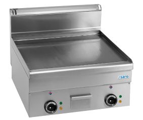 SARO Elektrogrillplatte glatt Auftisch 600x600 Modell EFT66L