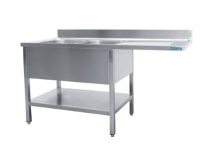 SARO Spülcenter 2 Becken, links - B 1600 x T 700 mm